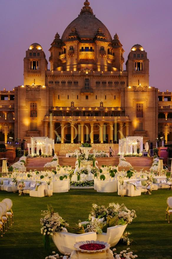 luxury wedding designer at umaid bhawan